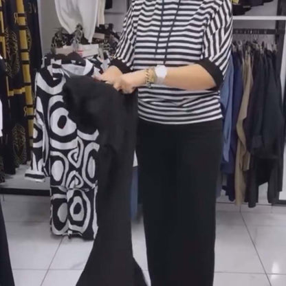 💥 FORRÓ AKCIÓ! 👚 Csíkos felső + nadrág szett – Stílusos és kényelmes! 🔥