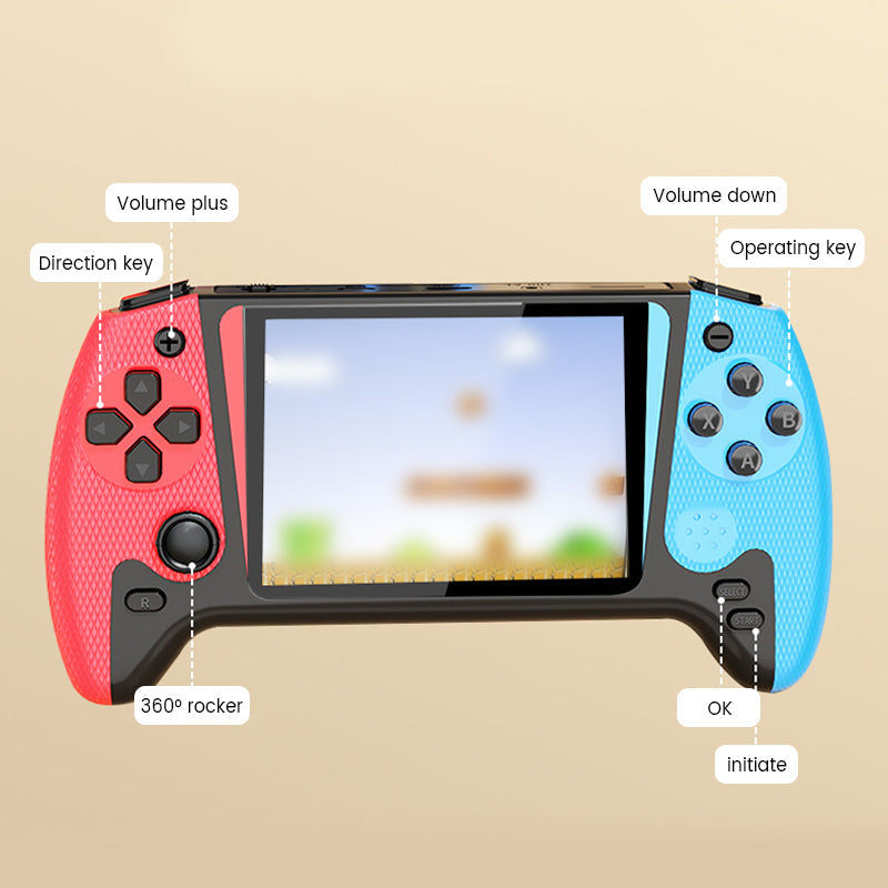 📢📢50% kedvezmény!!🎮 Kézi klasszikus nagyképernyős játékkonzol