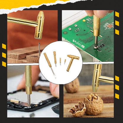 5 az 1-ben Mini kalapács és csavarhúzó kéziszerszámkészlet