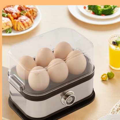 🔥 2025-ös nagy akció: 50%-os kedvezmény 🎉👩‍🍳 Többfunkciós, átlátszó fedeles tojásfőző 🥚💕 Egy készülékkel elkészítheti a krémes párolt tojást, a főtt tojást és a tükörtojást is, az átlátszó fedélnek köszönhetően pedig minden egy pillanat alatt l