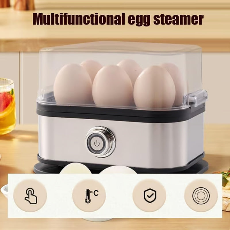 🔥 2025-ös nagy akció: 50%-os kedvezmény 🎉👩‍🍳 Többfunkciós, átlátszó fedeles tojásfőző 🥚💕 Egy készülékkel elkészítheti a krémes párolt tojást, a főtt tojást és a tükörtojást is, az átlátszó fedélnek köszönhetően pedig minden egy pillanat alatt l