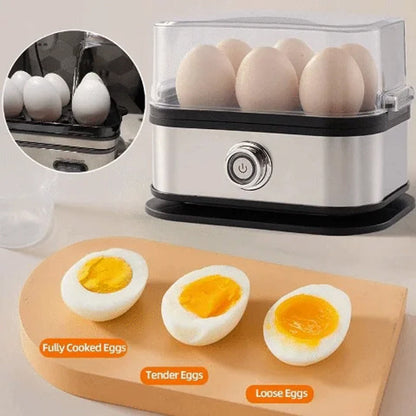 🔥 2025-ös nagy akció: 50%-os kedvezmény 🎉👩‍🍳 Többfunkciós, átlátszó fedeles tojásfőző 🥚💕 Egy készülékkel elkészítheti a krémes párolt tojást, a főtt tojást és a tükörtojást is, az átlátszó fedélnek köszönhetően pedig minden egy pillanat alatt l