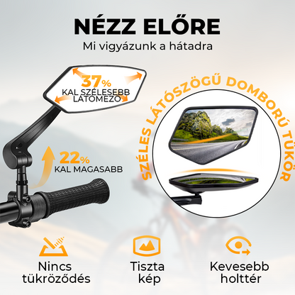 360 fokban forgatható visszapillantó tükör – alkalmas motorkerékpárokhoz és kerékpárokhoz