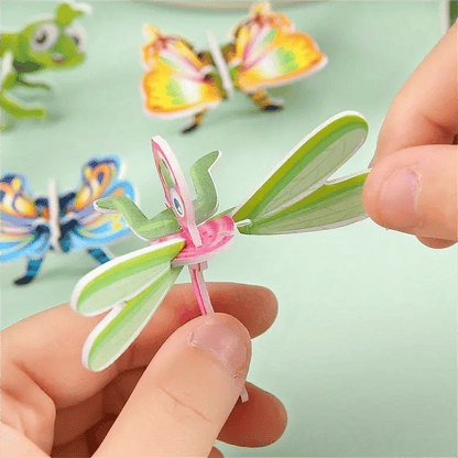 🦗🧩 DIY 3D rajzfilm puzzle (25 db) – Kirakás, játék, tanulás egyben! 🧠✨
