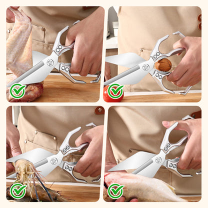 【🔥 1+1 ingyen】🍗✂️Többfunkciós nagy teherbírású konyhai olló