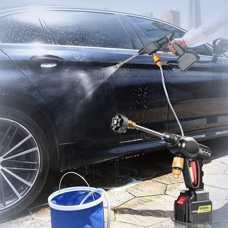 🚗 Féláron! 💦 Hordozható nyomásmosó – nagynyomású, többcélú, ideális kültéri tisztításhoz és járművekhez 🌟🔧