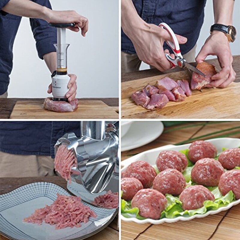 🥩2 az 1-ben – húsverő eszköz és szószos fecskendő🍖