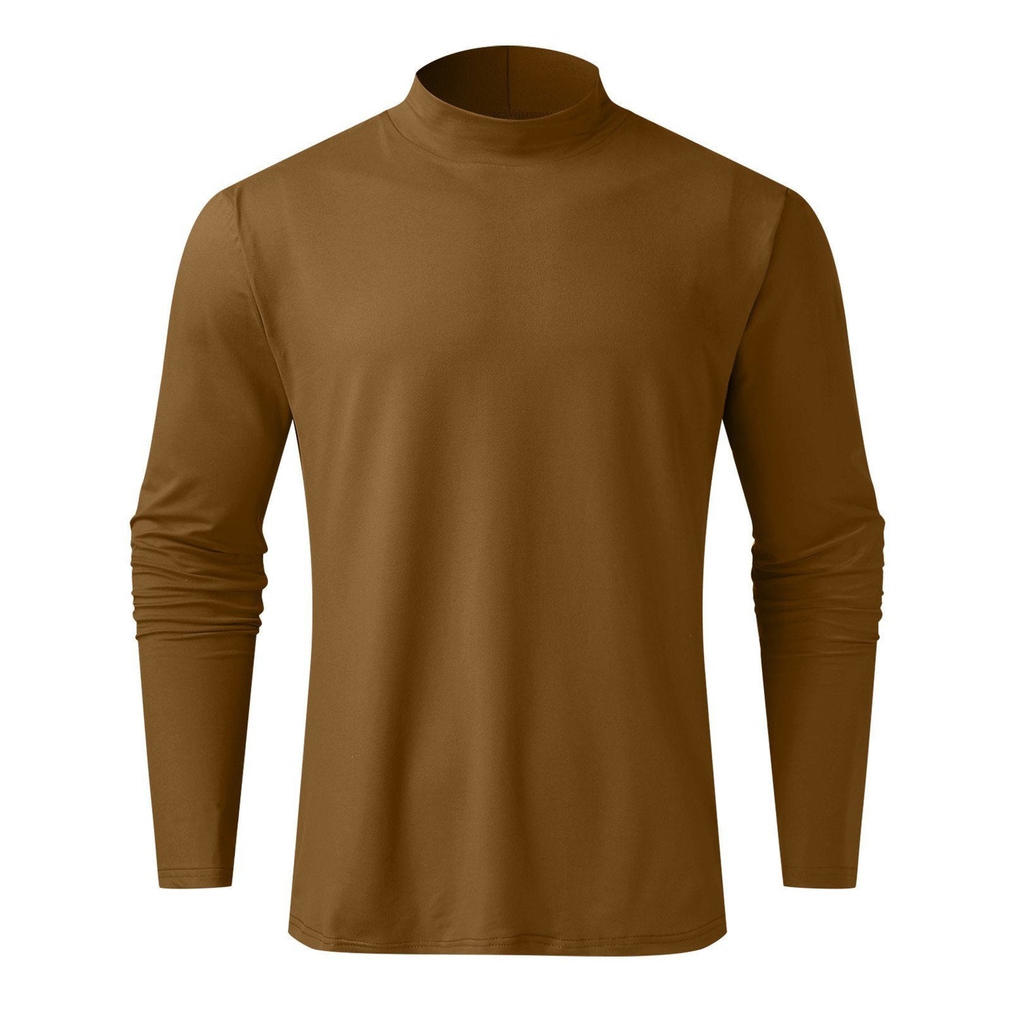 👕 60% KEDVEZMÉNY MOST! ✨ Férfi magas nyakú, karcsúsított póló – rugalmas és lélegző anyag, modern stílus edzőtermi vagy alkalmi viselethez 🏃‍♂️📦