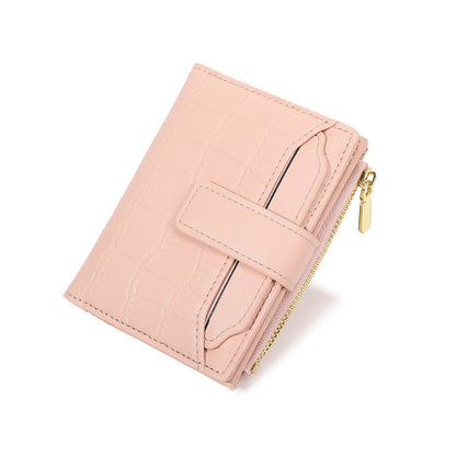 ✨ Egyszerű, egyszínű, rövid női pénztárca 🥰👛——Kicsi és elegáns, egy kézzel is könnyen fogható! A kártya- és bankjegyrekeszek logikusan vannak elrendezve, így a mindennapi használathoz elegendő helyet biztosítanak, anélkül, hogy sok helyet foglalnán