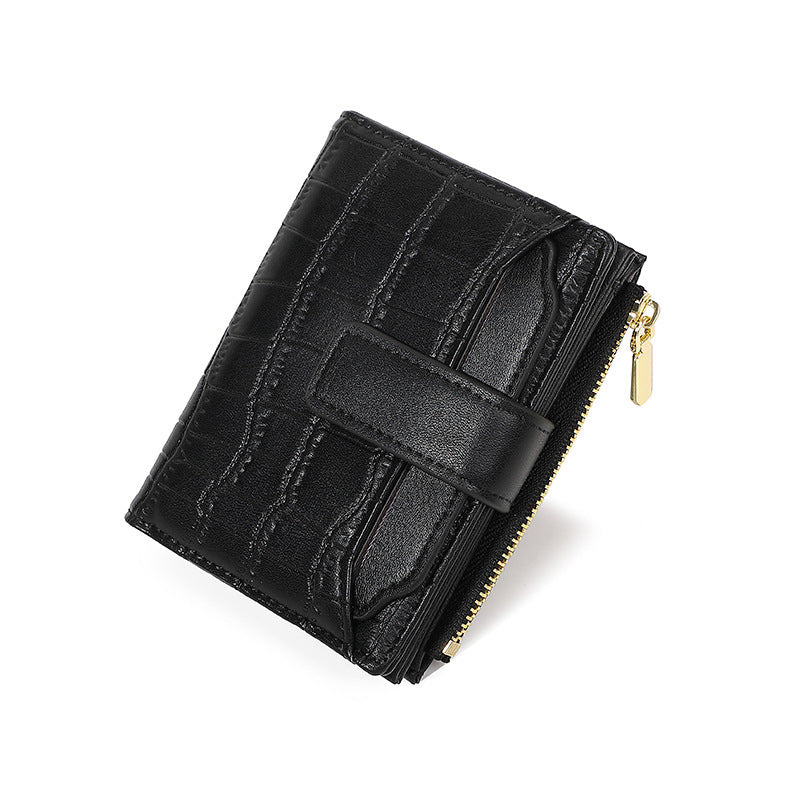 ✨ Egyszerű, egyszínű, rövid női pénztárca 🥰👛——Kicsi és elegáns, egy kézzel is könnyen fogható! A kártya- és bankjegyrekeszek logikusan vannak elrendezve, így a mindennapi használathoz elegendő helyet biztosítanak, anélkül, hogy sok helyet foglalnán