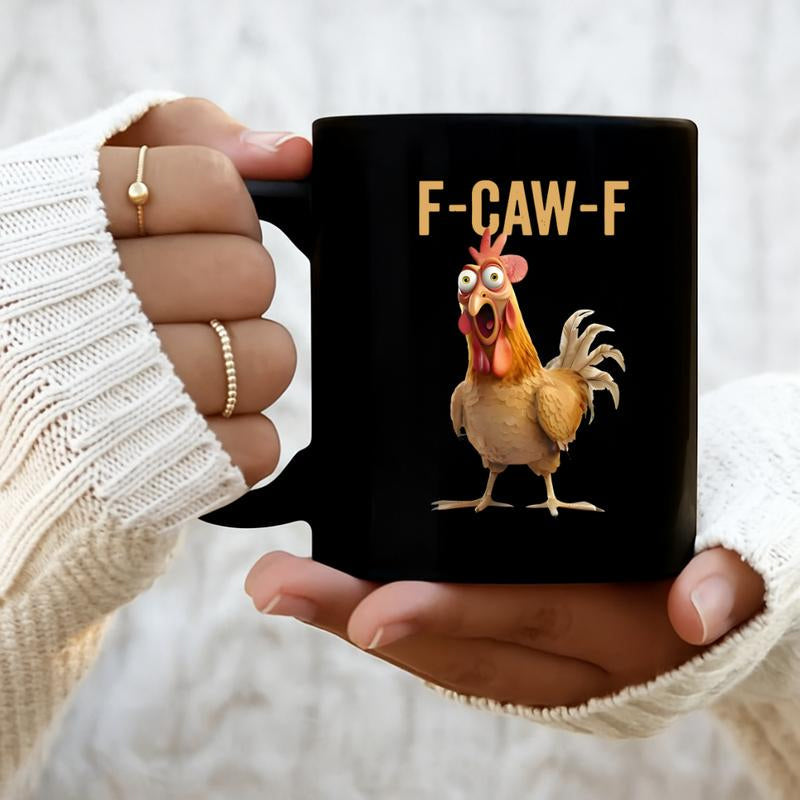 🔥Forró akció🔥F-Caw-F Vicces csirke bögre