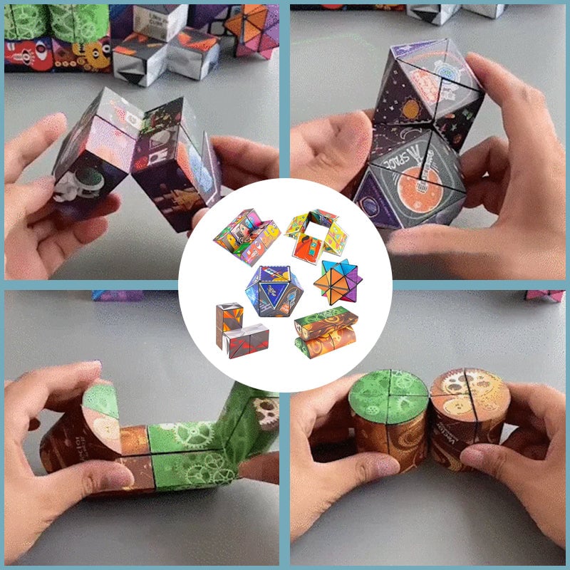 😎3D átalakítható összecsukható geometriai rubik-kocka🧠