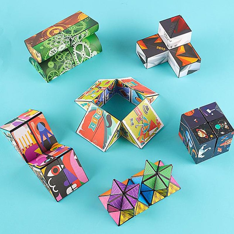 😎3D átalakítható összecsukható geometriai rubik-kocka🧠