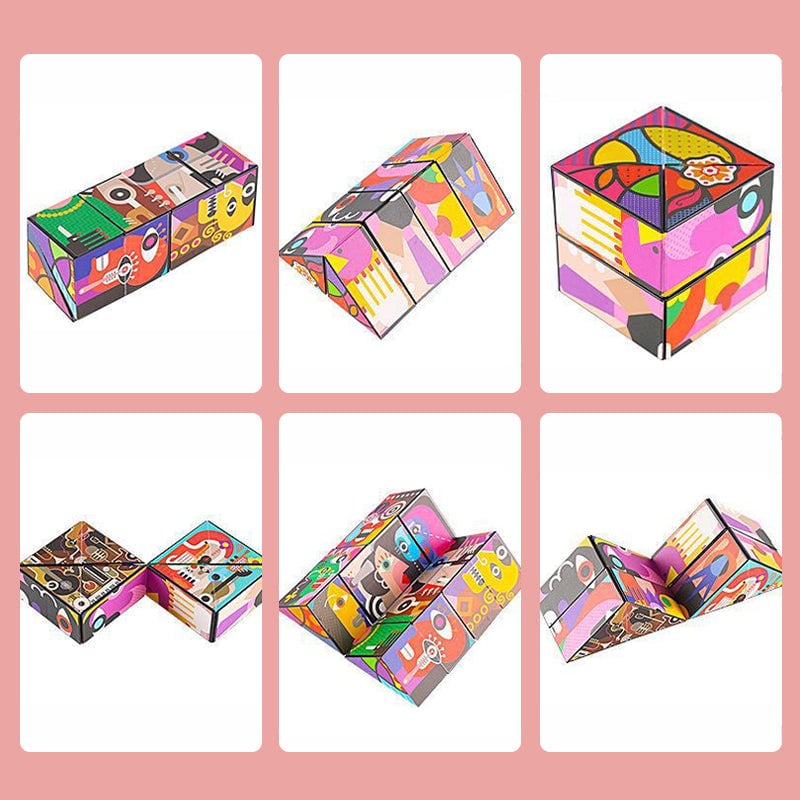 😎3D átalakítható összecsukható geometriai rubik-kocka🧠