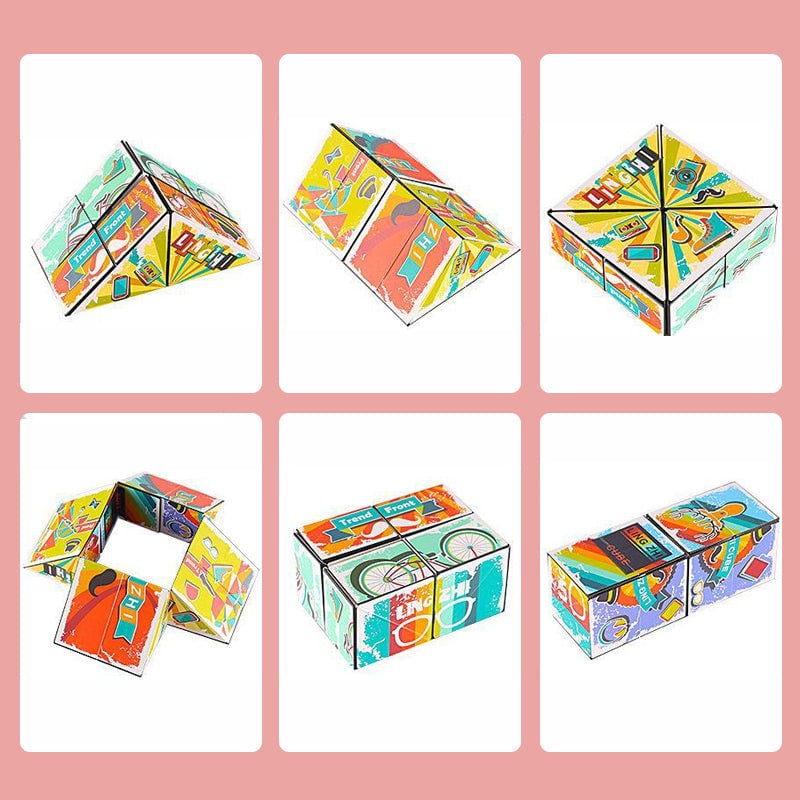😎3D átalakítható összecsukható geometriai rubik-kocka🧠