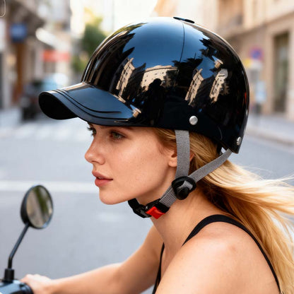 🔥 Baseball sapka stílusú motoros sisak – Védelem, ami úgy néz ki, mint egy utcai kiegészítő! 🏍️🧢