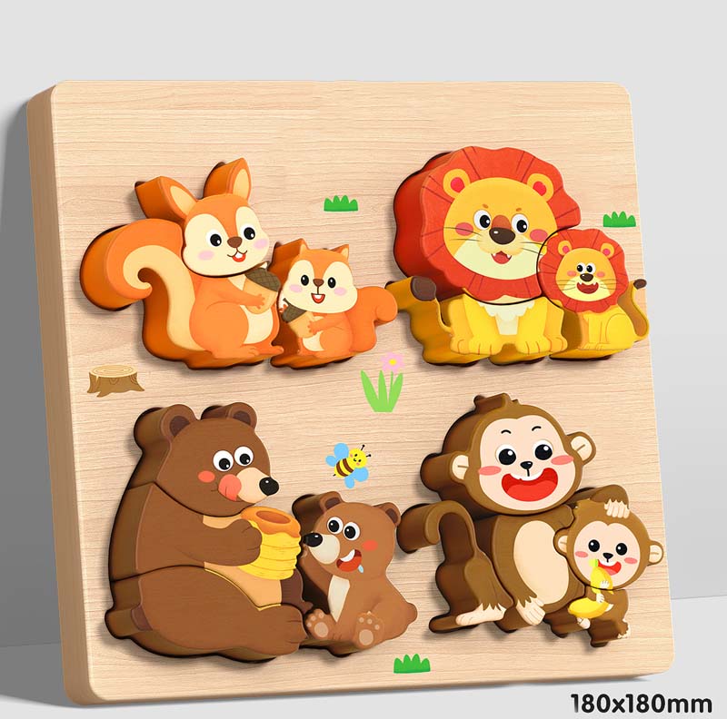 🔥Vásároljon 2 kap 2 ingyenes🦖Oktatási 3D fa puzzle