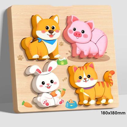 🔥Vásároljon 2 kap 2 ingyenes🦖Oktatási 3D fa puzzle