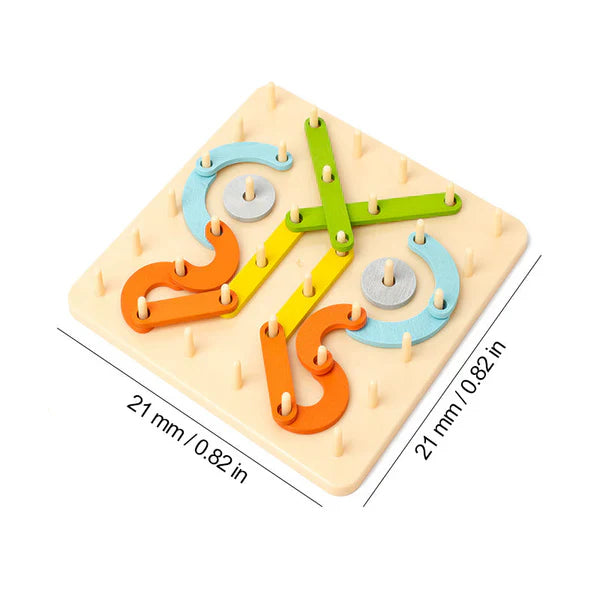 🧩 Összecsukható puzzle perforált táblával