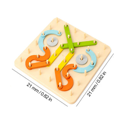 🧩 Összecsukható puzzle perforált táblával