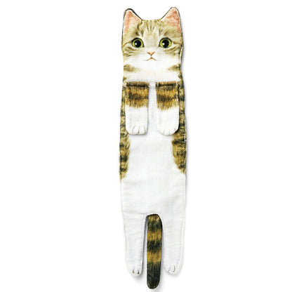 🎁Karácsonyi ajándék 🎄🎅✨😺Cuki macska kéztörlő🐾