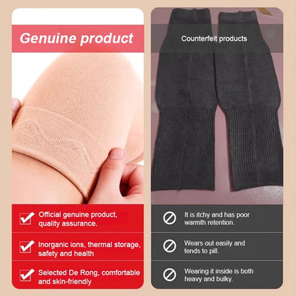 🦵✨ Meleg, Nyújtható Hosszú Térdmelegítő / Térdvédő – Elasztikus Thermal Fleece Kültéri Sportokhoz és Ízületvédelemhez ❤️