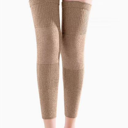 🦵✨ Meleg, Nyújtható Hosszú Térdmelegítő / Térdvédő – Elasztikus Thermal Fleece Kültéri Sportokhoz és Ízületvédelemhez ❤️