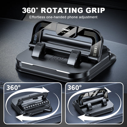 ✨ 360° forgatható, összecsukható telefontartó – univerzális kompatibilitás csúszásgátló talppal asztali, autóban és utazás közbeni használatra 🚗💻