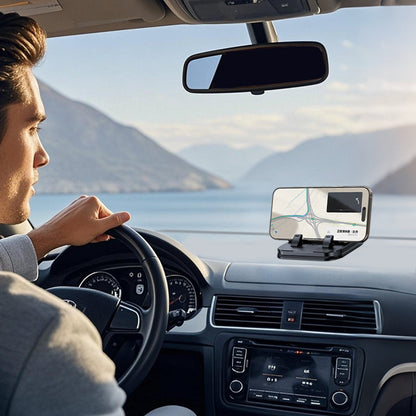 ✨ 360° forgatható, összecsukható telefontartó – univerzális kompatibilitás csúszásgátló talppal asztali, autóban és utazás közbeni használatra 🚗💻