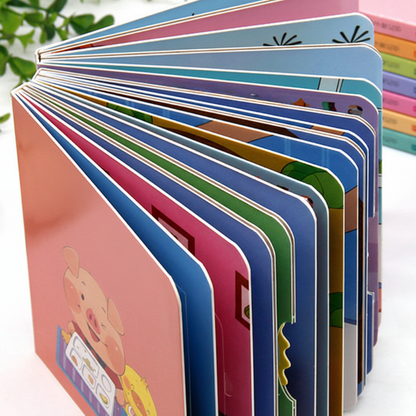 📚🧠 10 db-os interaktív kisgyermekeknek szóló tanulási könyvkészlet 👶💕