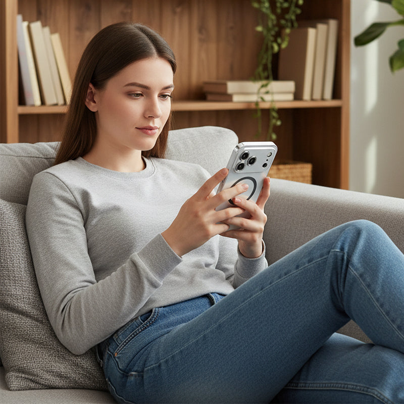 📱Mágneses fém telefontok iPhone 17 / 17 Pro / 17 Pro Max készülékhez