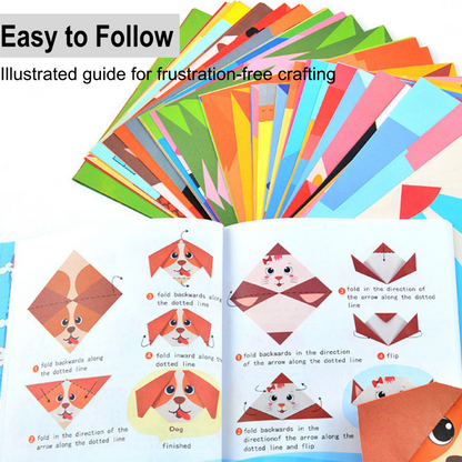 👶🧠 Gyerekeknek szóló DIY origami kézműves készlet ✂️✨——Kezes és agyi gyakorlat, kreativitásfejlesztés játékos formában!