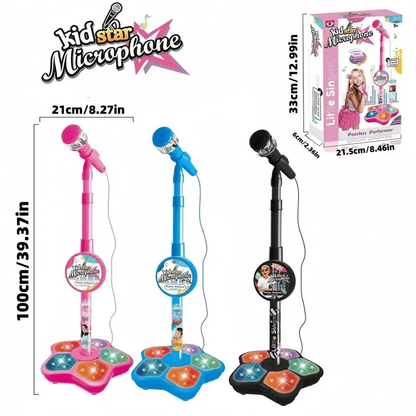 🎁 🎤✨Behúzható mikrofonos játék, karaoke gépjáték lámpával