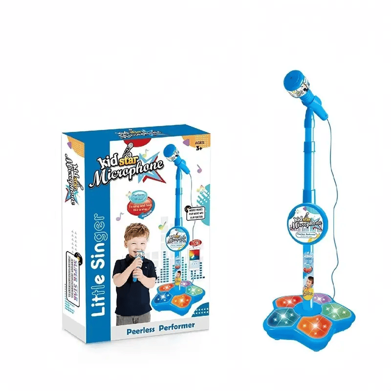 🎁 🎤✨Behúzható mikrofonos játék, karaoke gépjáték lámpával