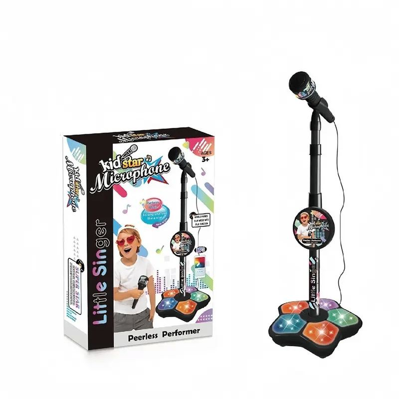 🎁 🎤✨Behúzható mikrofonos játék, karaoke gépjáték lámpával