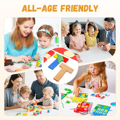Fa T alakú oktatási puzzle játék
