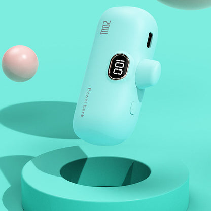 Hordozható rúzs méretű vezeték nélküli Power Bank 5000mAh