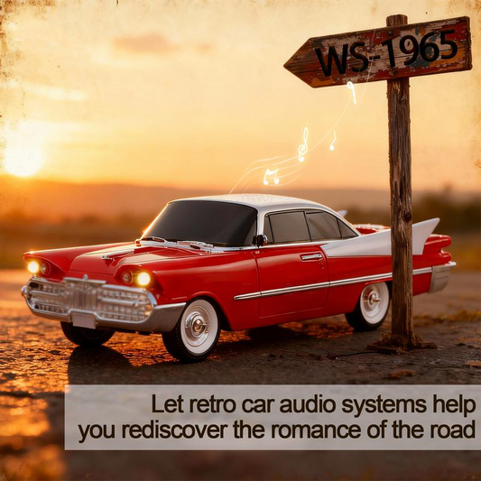 🚗 🔥Vintage autó modell Bluetooth hangszóró (FM rádióval)