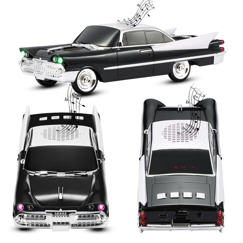 🚗 🔥Vintage autó modell Bluetooth hangszóró (FM rádióval)