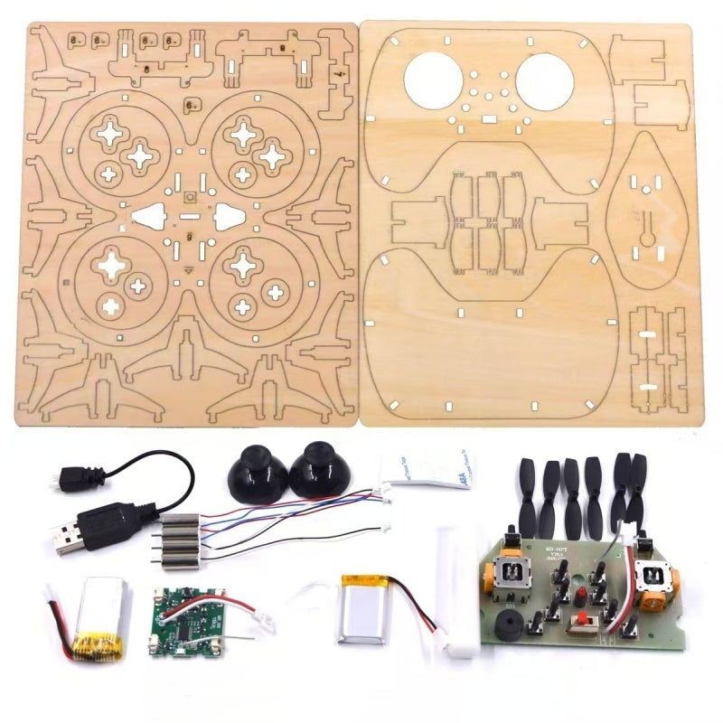 ✈️ Gyerekeknek szóló DIY fa drón építőkészlet