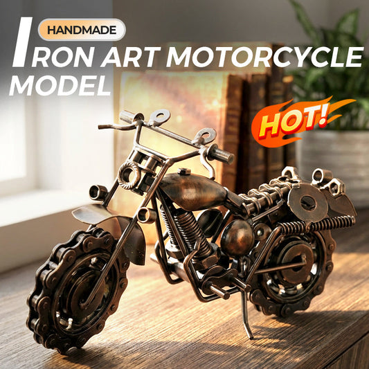 🔥Kézműves Vas Művészeti Motorkerékpár Modell 🏍️