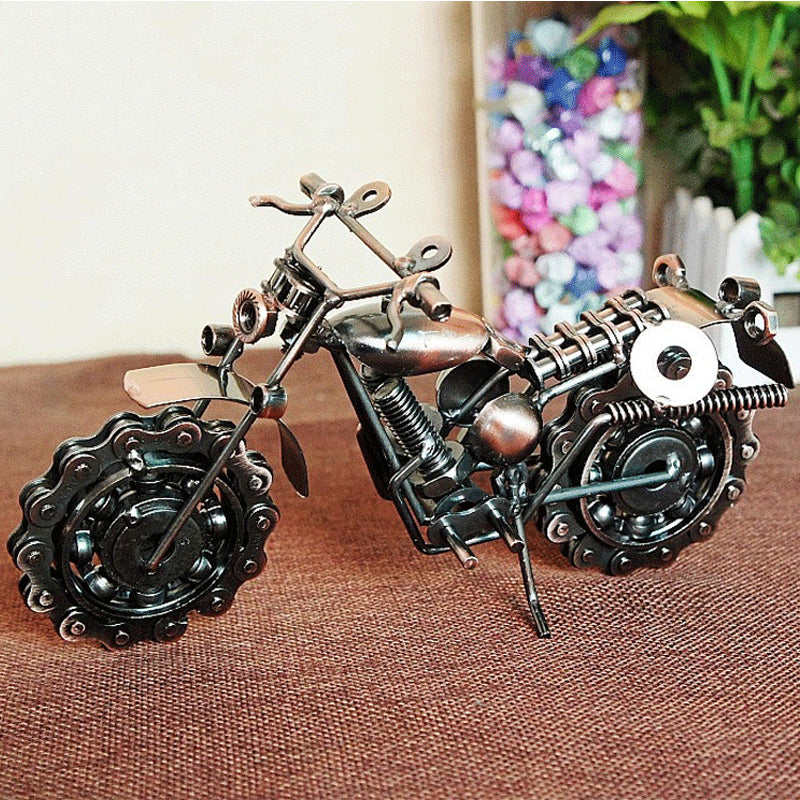 🔥Kézműves Vas Művészeti Motorkerékpár Modell 🏍️