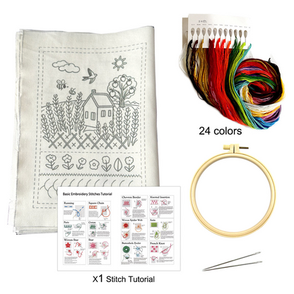 🌈DIY hímzés öltés gyakorló könyv készlet