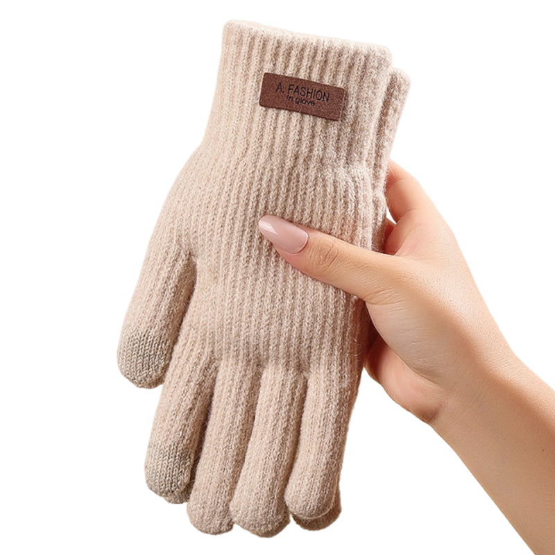 🔥🧤Meleg, termo kötött kesztyűk tapintásos betétekkel