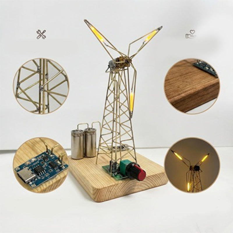 🎁DIY Vintage szélmalom éjszakai lámpa készlet