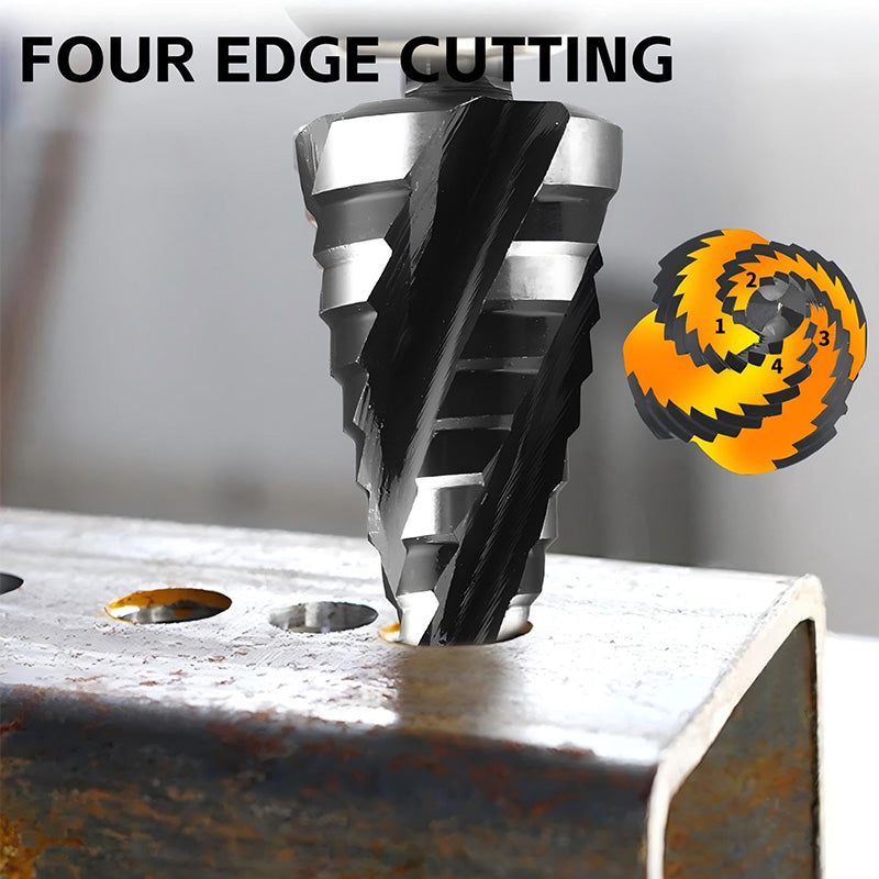 5 darabos HSS lépcsős fúrószett fémhez