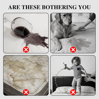 ✨Vízhatlan, tűzött matracvédő és párnahuzat szett