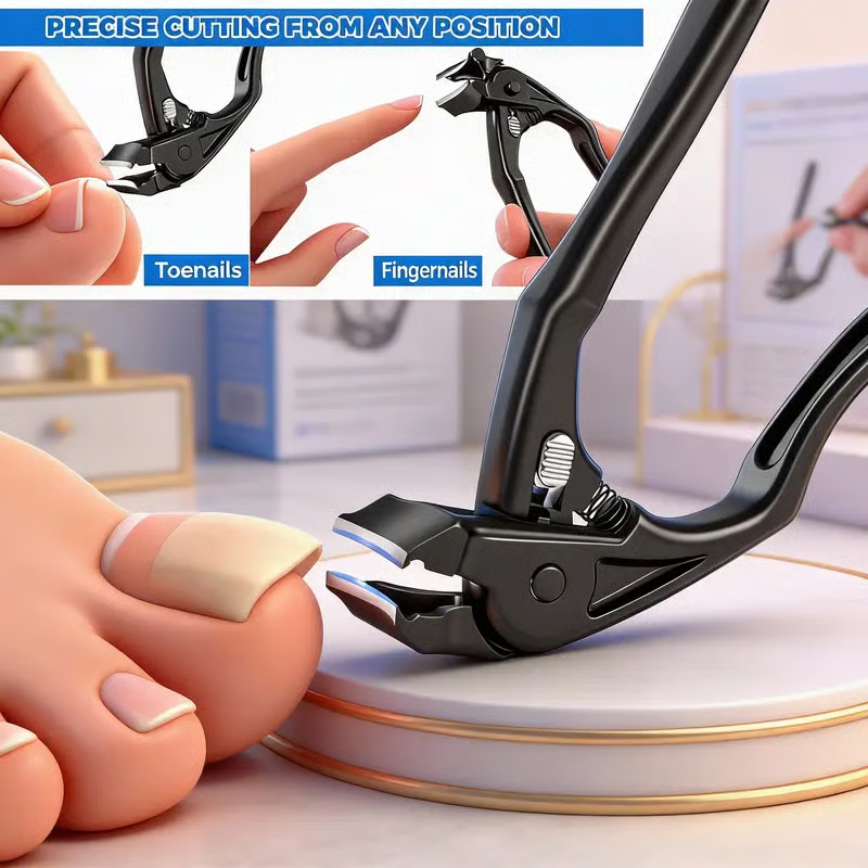 🦶 Kiváló minőségű rozsdamentes acél körömvágó✂️ – precíz vágás, nagyobb biztonság