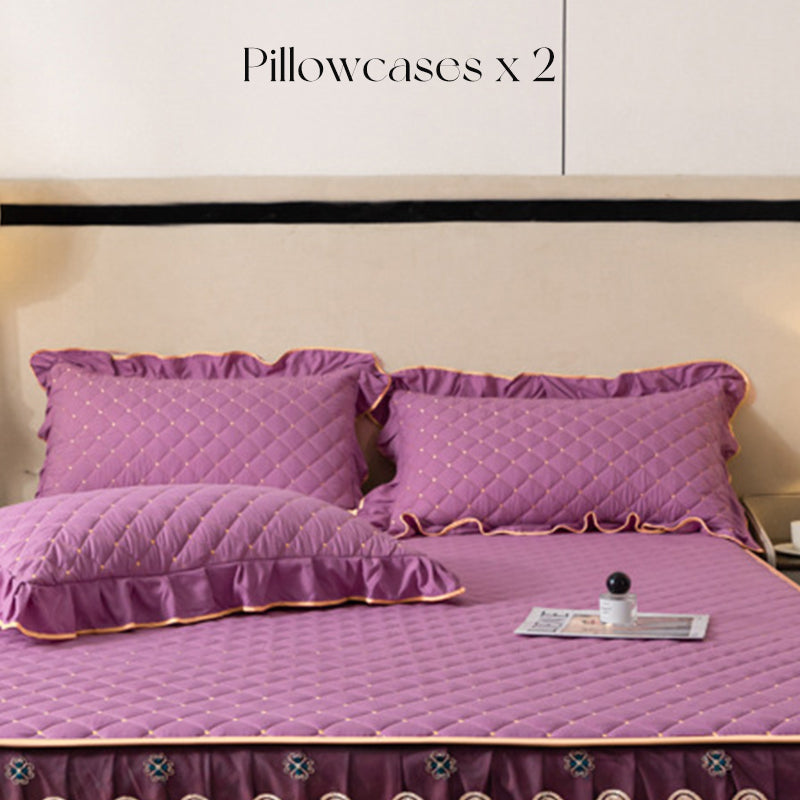 ✨ Rózsás Szegélyű Ágynemű Szoknya – Elegancia és Kényelem Egyben! 🛏️🌸