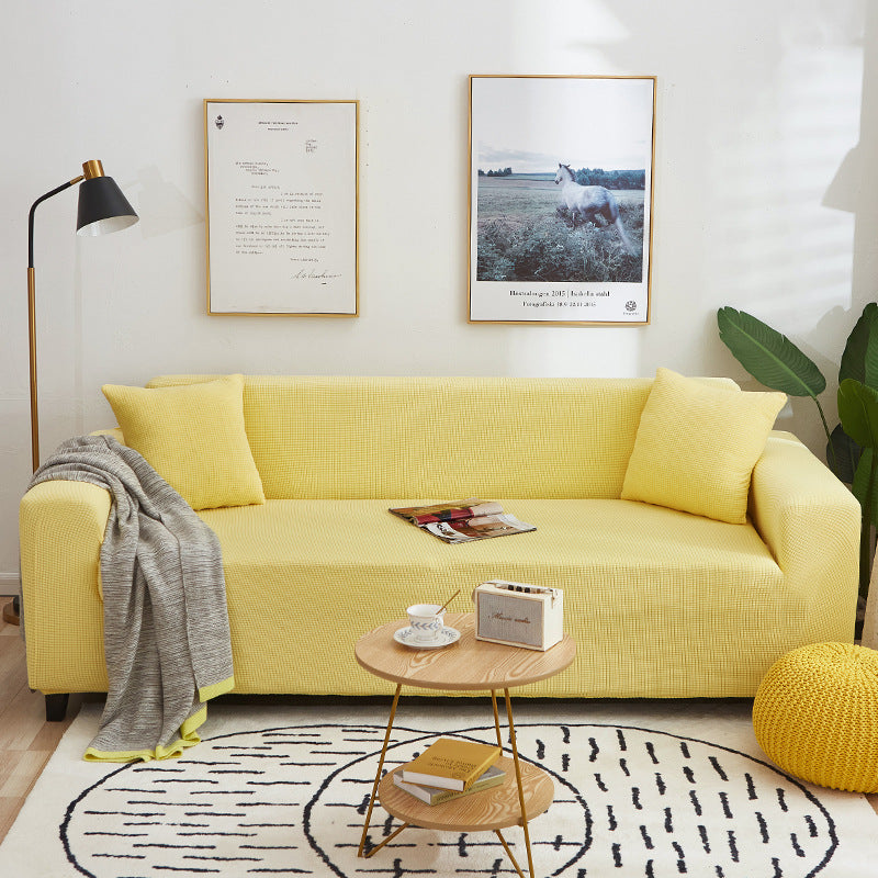 🛋️✨ Jacquard kötött, rugalmas kanapéhuzat